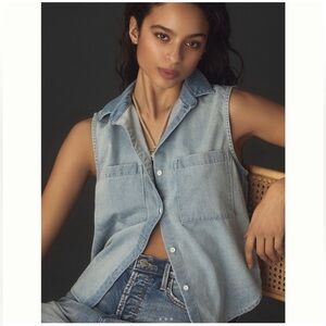 🤍 euc | Cloth & Stone | Denim Sleeveless Top